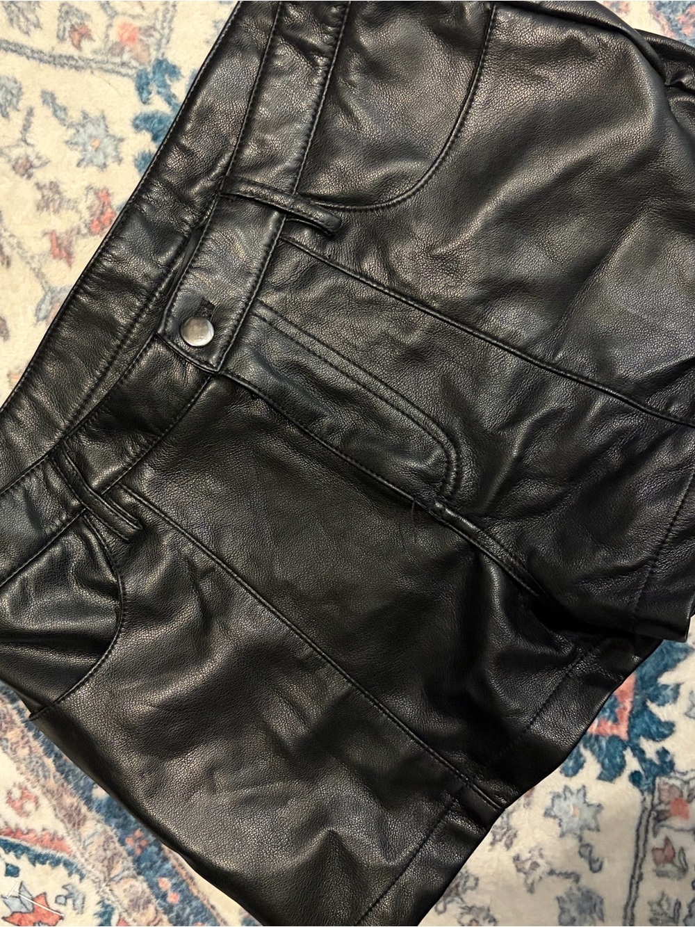 Urban outfitters Black Faux Leather Mini Skirt
